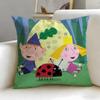 Fashion Bben And Hollys Little Kingdomew Cushion Cover Soft  EasyWash Pillow Case Versatile for Couch Bed Travel and Office