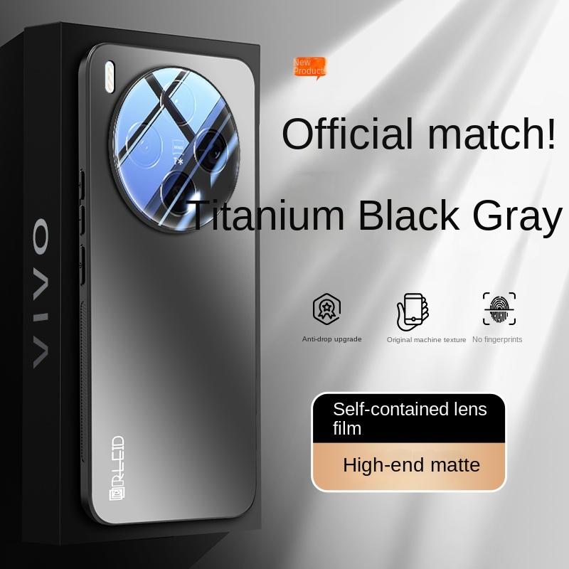 For VIVO X300 X300 Pro Panel + TPU Soft Edge Metallic Paint Lens Integrated Drop and Non-Slip Phone Case