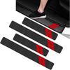 MLY 4 PCS Door Sill Protector, Carbon Fiber Car Door Protector, Anti-Scratch PU Leather Easy To Clean Sticker, Universal Dodge Durango Accessories