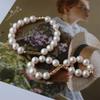 Light Luxury9MM Natural high-luster freshwater pearl bracelet with a unique, delicate gold-tone design, exuding a sophisticated and elegant Baroque