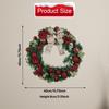 Christmas Wreath Door Artificial Ornament for Front Xmas Decoration