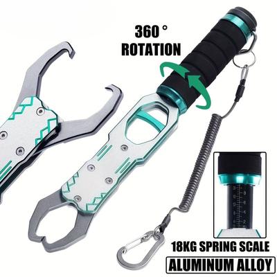 New Aluminum Alloy One-piece Molding with Scale Fish Control Device Fish Control Pliers Fish Clamps Large Fish Catching Device Fishing Equipment