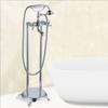 Brass Floor Standing Bathtub Shower Faucet Swivel Spout Bathroom shower faucet Mixers Taps Standing Bathtub Faucet