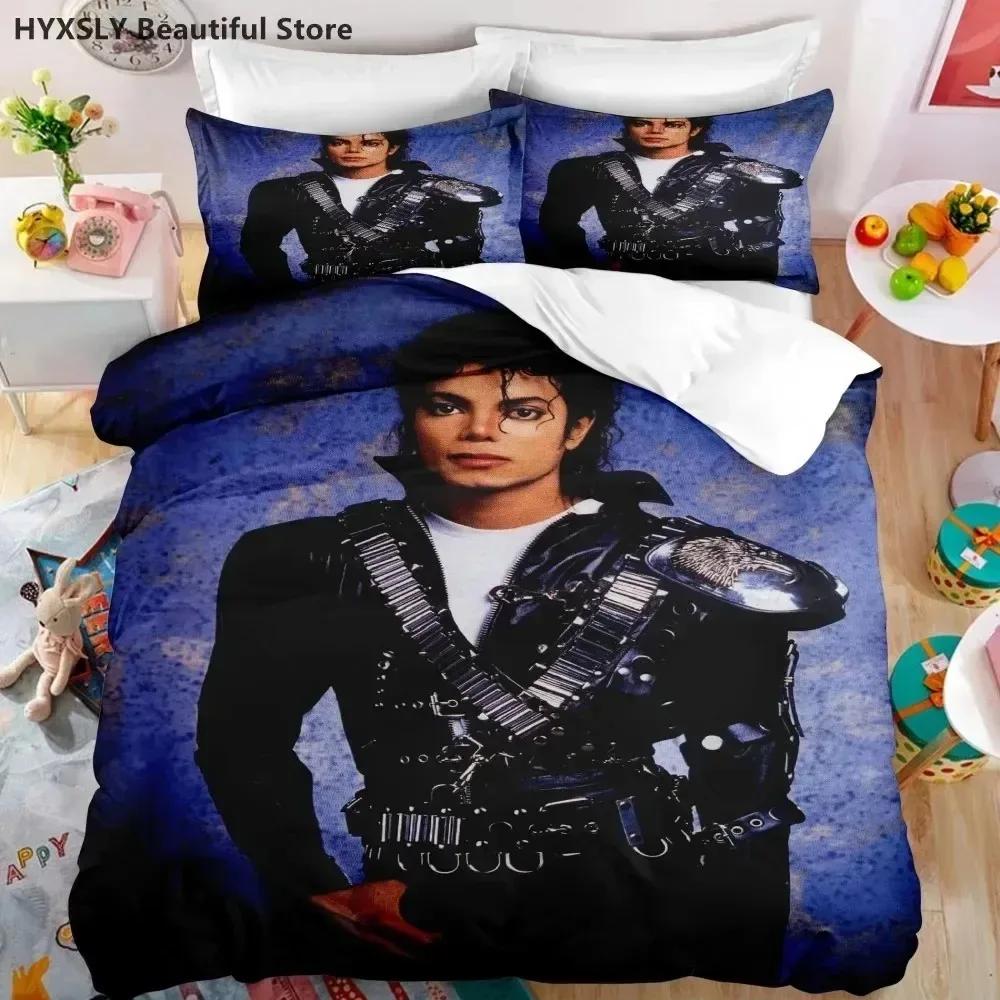 Michael Jackson Star 3D Duvet Cover Bedding Set Comforter Pillowcases Home Decor Gift Single Double Twin King Queen