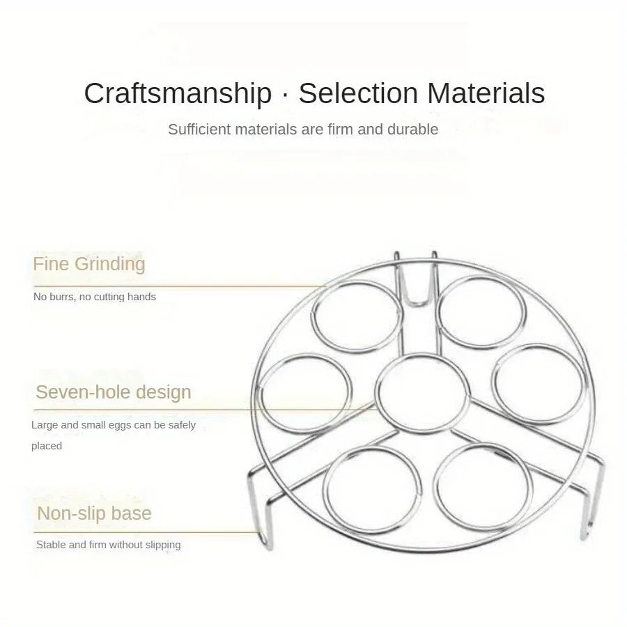 Dampfgestell aus Edelstahl, Haushaltsdampfgestell, Gemüsedampfmatte, Eierdampfgestell, multifunktionales Dreibein