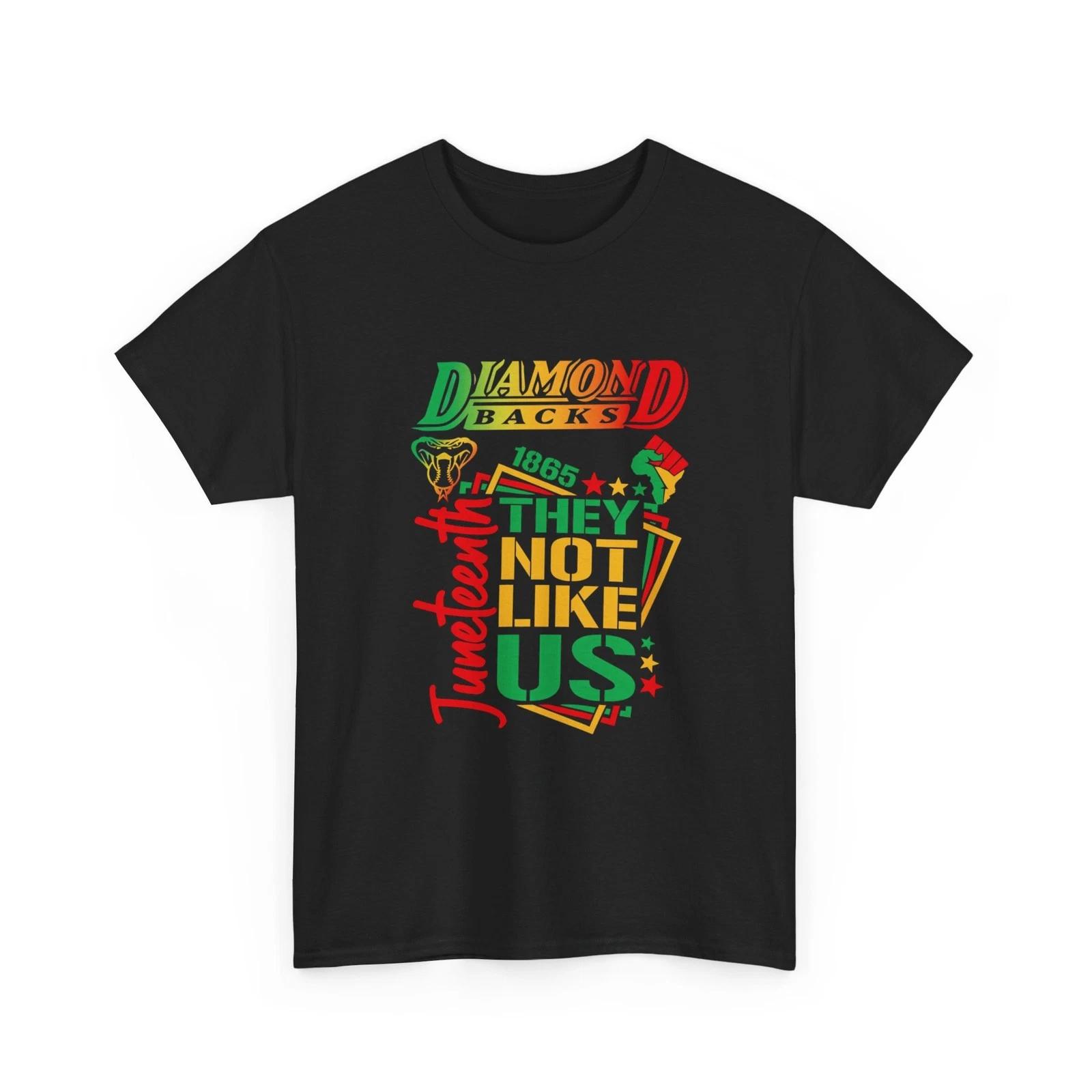 Diamond backs 1865 Juneteenth they not like us graphic shirt 2XL