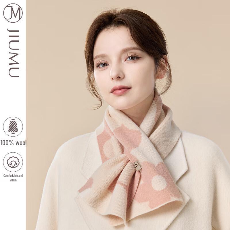 Women's JIUMU Sheep Wool Knit Scarf