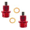 Winova Magnetic Drain Plug M14 X 1.5mm with Strong Magnets, Aluminum Drain Bolt