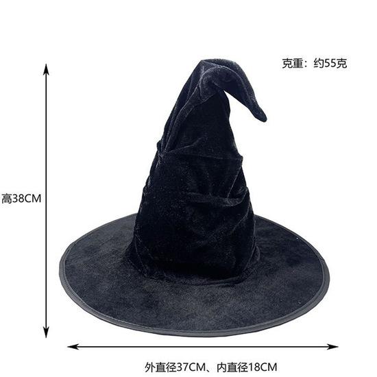 Halloween Witch Hat For Women Black Tall Top Magician Magic Wizard Cosplay Costume Headpiece Party Decoration Halloween Dress Up Accessories For