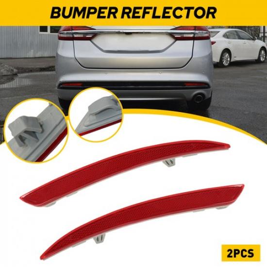 Rear Bumper Reflector Light Left+Right Side Red Fit For 2013-2018 Ford Fusion US