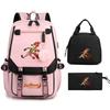 Crazy Animal City Clear And Sweet Printed Student School Bag Women'S Backpack Fashion Women'S Bag Three-Piece Set