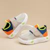 Breathable Kids Sneakers Lightweight Mesh Upper Adjustable Strap Slip Resistant Sole Casual Athletic Shoes for Children