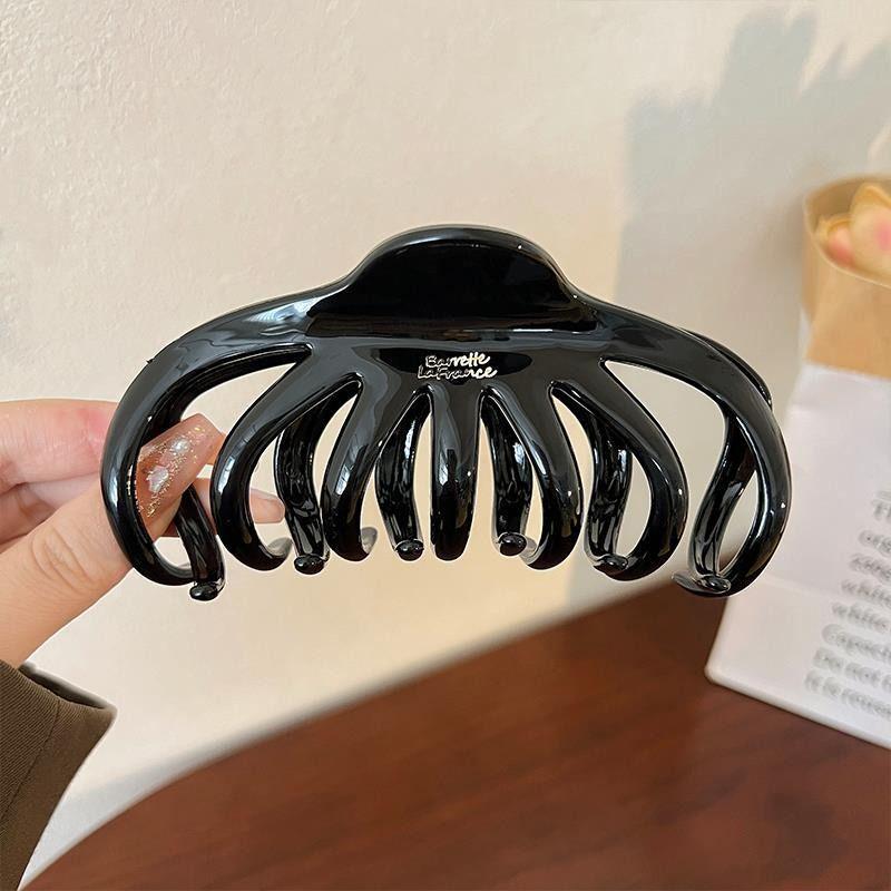 Elegant Large Hair Claw Clip for Thick Hair - High-End Korean Updo Shark Clip