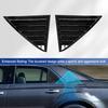 Pair Gloss Black Rear Side Window Trim Spoiler for Chrysler 300C Sedan 2011- Window Shutter Cover Louver Air Vent