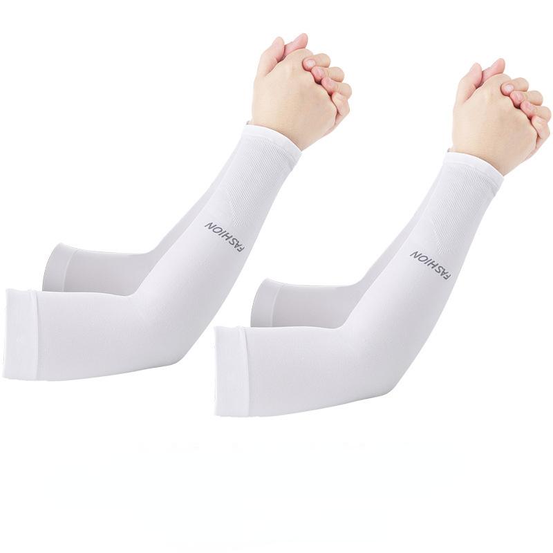 2pcs Summer Arm Sleeves Unisex UV Protection Cool Thin Arm Sleeves Active Ultra-Light Men and Women Ice Silk Sleeves Outdoor Activity Active