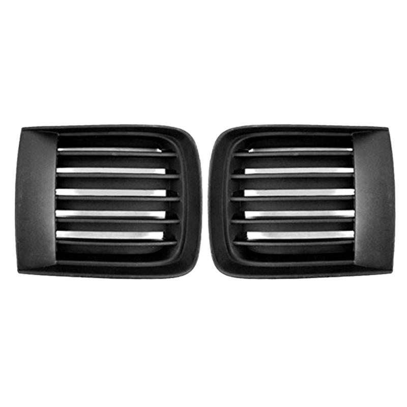 1 Pair Plastic Grille Car Grille Fog Lamp Frame Grille 62257-2W100 62256-2W100 Replacement For 1999-2004 Pathfinder R50