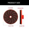 Carborundum Polishing Pad Integrated Stone Trimming and Polishing Disc Sanding Pad 50/100/200# For 100 Type Grinder