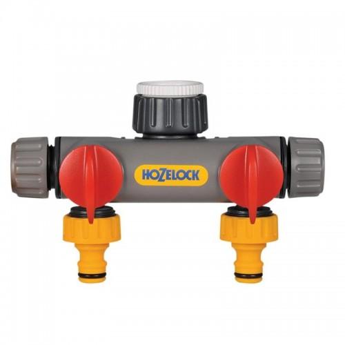 Hozelock 2252 2-way Tap Connector 1/2 - 1in Bsp