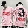 Marilyn Unisexson Unisex Fashion Street Casual Tee Classic Loose Cutting Comfort Daily Wear Shirts Stylish Unique Oversized Soft