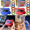 Com Brinquedo Visor Estereoscópico 3D de 6 Bobinas Cor Vermelha Mini Teatro Brinquedo Luminoso