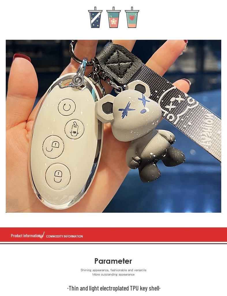 BYD Yuan Plus Damen Schlüsselhülle: Niedliche, schützende Hülle für BYD Yuan Pro