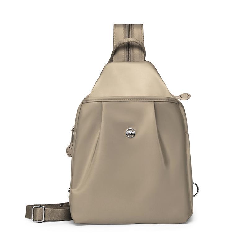 Schoolbag dual-purpose fashion backpack large capacity multi-function small travel chest backpack simple fashion women's messenger bag