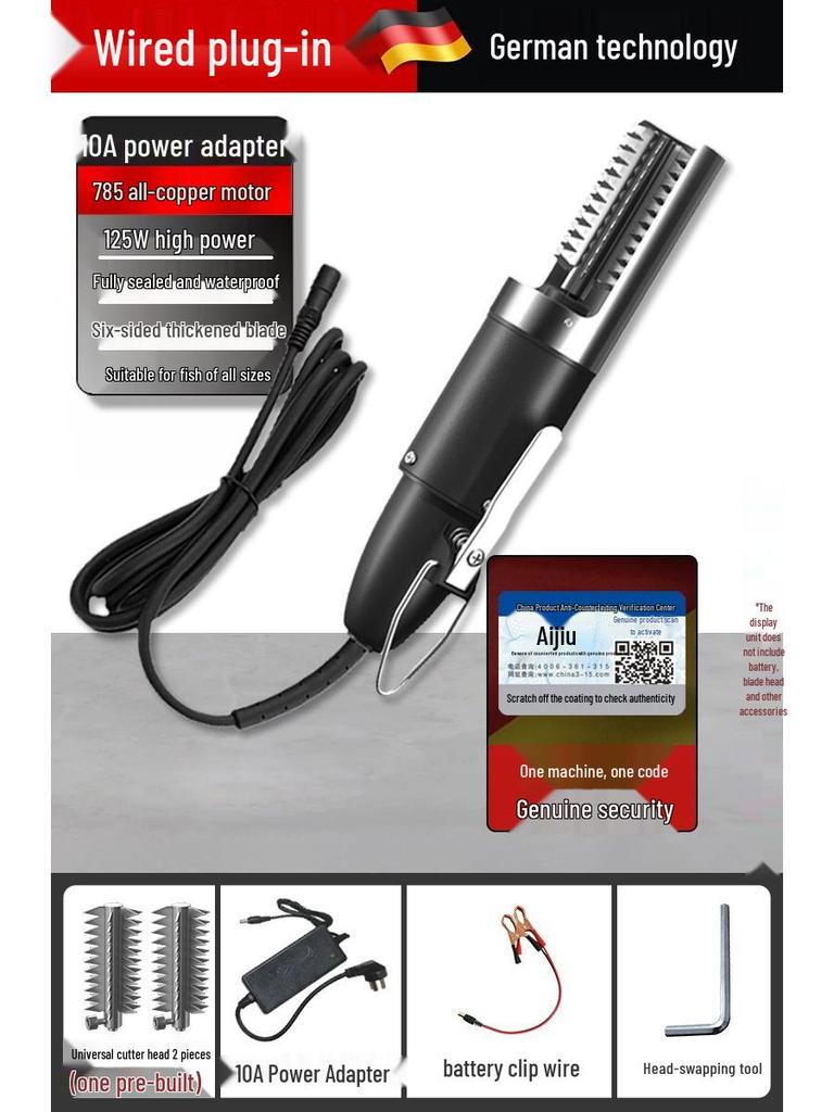 Aijiu Electric Automatic Fish Scaler and Scraper Tool