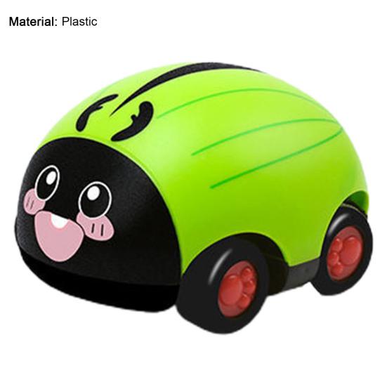 Pull Back Car Lovely Simulated Plastic Ladybug Two-way Pull Back Toy for Kids