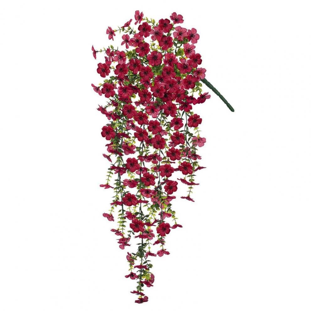 Artificial Violets Vine Flower Artificial Flowers Flower Vine Artificial Vine Flower Garland Fake Hanging Plant Garden Decor L розы красного