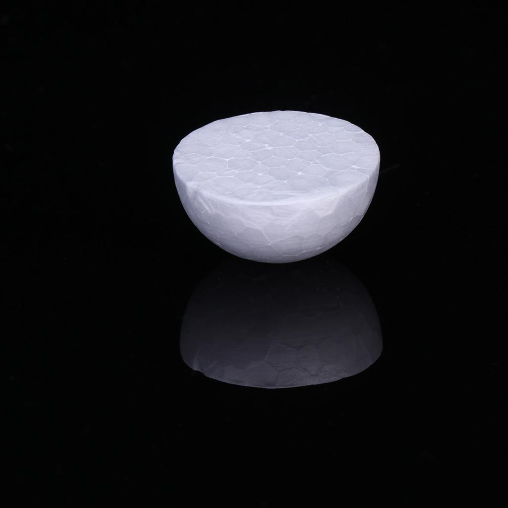 100Pcs Foam Semicircle Half Ball DIY Craft Material White Christmas Decoration Flower Arrangement Supplies Children Painting