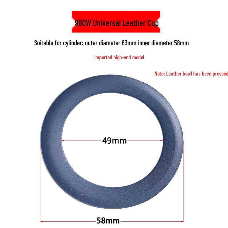 Silent Oil-Free Air Compressor Kit: Leather Cup, Steel Sleeve, Piston Ring, Gasket