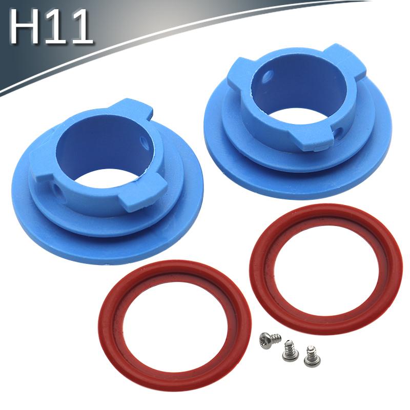 Headlight H11 Lamp Bulb Base Adapter Sockets Retainer Holder H11 Replacement 2pcs Car LED Halogen Bulb Base