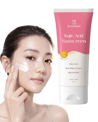 Seoulskin Kojic Acid Sunscreen Spf 50 Pa ++++ | Helps Fade Dark Spots & Pigmentation | Non - Sticky & Non- Greasy | No White Cast | Broad Spectrum