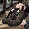 Hochwertiges Leder dicke Sohle dicke Sohle Rückprall Freizeit-Sportschuhe bequem und verschleißfest Outdoor-Wandern Bergsteigen