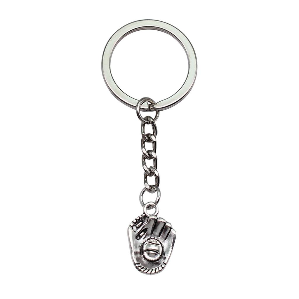 Metal Fittings Yoga Keychain Sport Theme Key Ring Souvenir 28mm