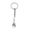 Electric Guitar Keychain Music Charm Graduation Memento Key Ring 28mm