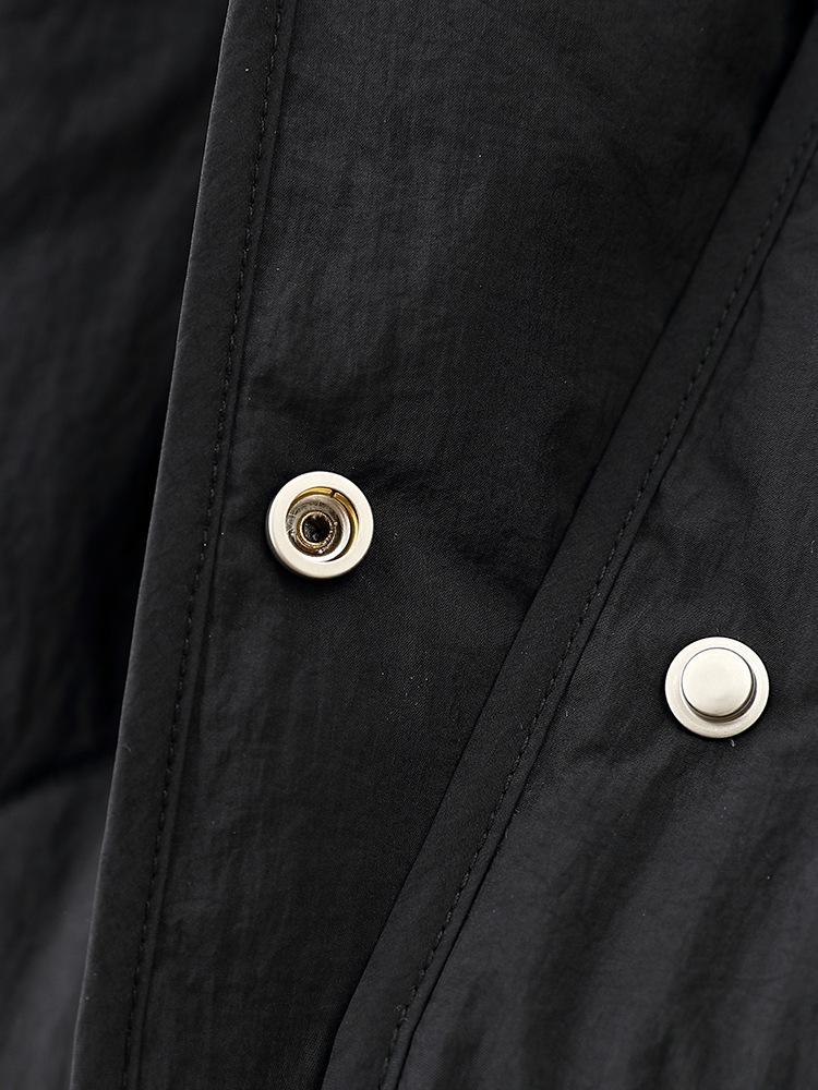 Unisex Lightweight White Goose Down Jacket - Cocoon Silhouette for 2025 Autumn/Winter