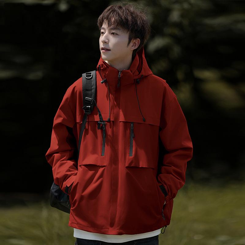 

Ветровка 3-в-1 с флисовой подкладкой: Новый осенне-зимний комплект куртки для путешествий и работы на открытом воздухе S