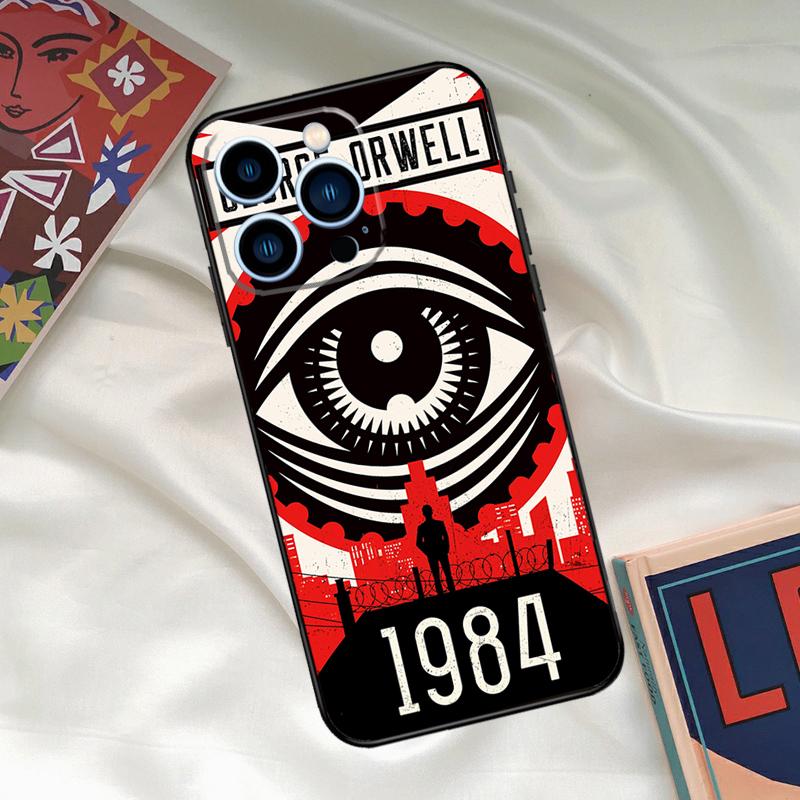 1984 George Orwell Book Novel Phone Case For iPhone 16 15 14 13 12 11 17 Pro Max 15 16 Plus 12 Mini 16e 17 Air Funda Cover