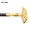 Gold Luxus Doppel Adler Kopf Spazierstock Mode Spazierstock Gentleman Elegante Cosplay Spazierstock Knauf Crosier 93cm