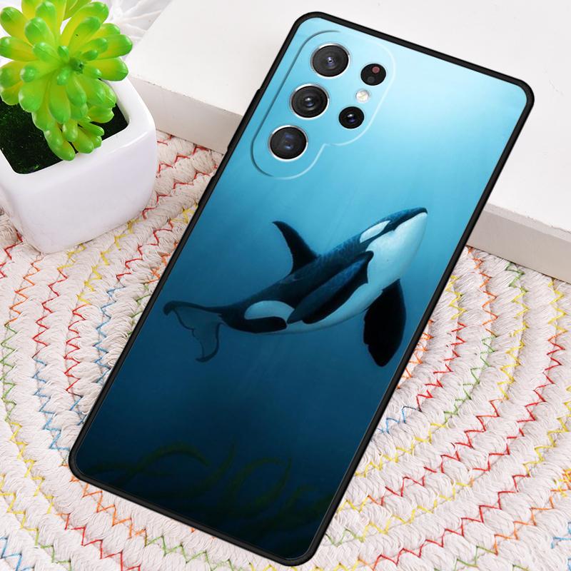 Killer Whale Orca soft Silicone Phone Case For Samsung Galaxy note 10 pro S26 S25 S24 S23 S22 S21 Plus S25Ultra Capa Cover