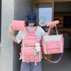 Large Capacity Korean Style Backpack for Girls - Forest Design, Perfect for Elementary and Junior High School Students