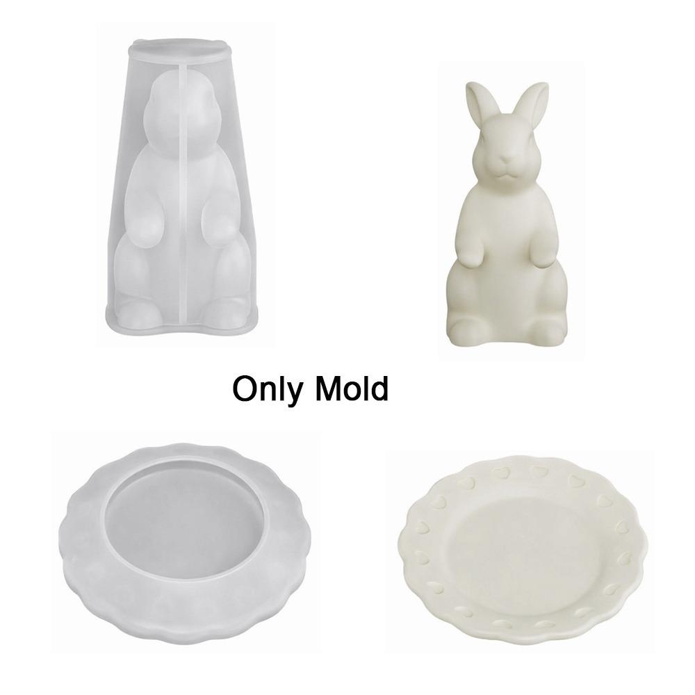 

Non-stick Rabbit Tray Mold Silicone Easter Bunny Mold Multipurpose Easter Bunny Tray Mold Office