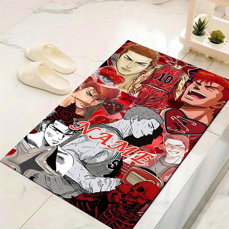 Custom 1Pc Basketball Team Spirit Rug Office Carpet Indoor Outdoor Entrance Doormat Nonslip Soft And Comfortable Living Room D2915324