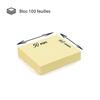 Notes autocollantes repositionnables - WAYTEX - Pack de 12 mini blocs - Jaune pastel - 5 x 4 cm