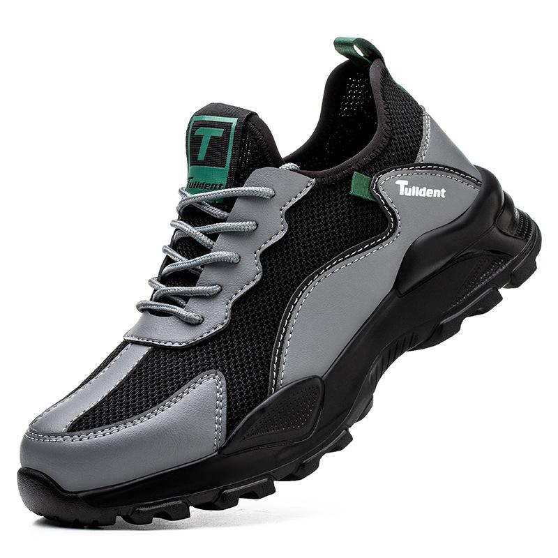 

Мужская рабочая обувь с защитой от ударов и проколов, сталь Baotou Kevlar, летняя рабочая обувь 46