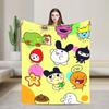 Tamagotchis Blanket Fleece Cute  Anime Warm Throw Blankets for Bed Bed Rug