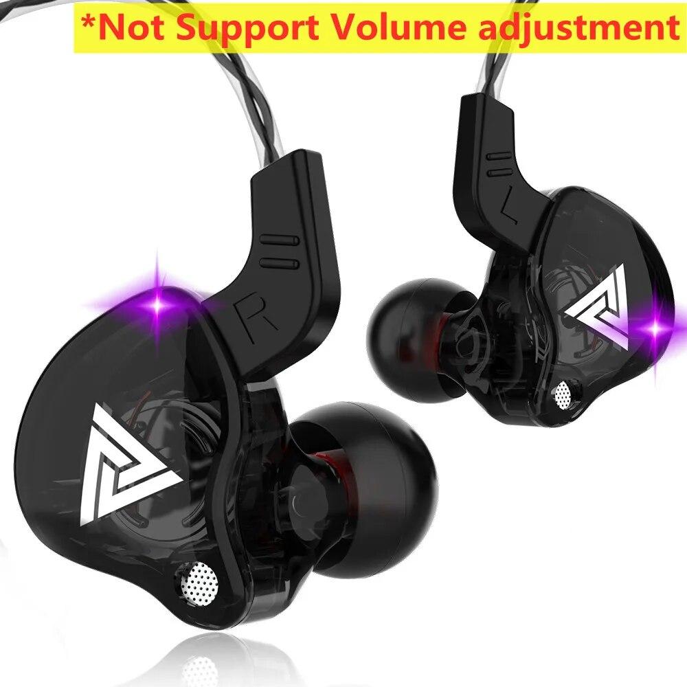 Original QKZ AK6-X/AK6 Copper Driver HiFi Wired Earphone Sport Headphone Bass Stereo Headset Music Earbuds 3.5MM In Ear With Mic