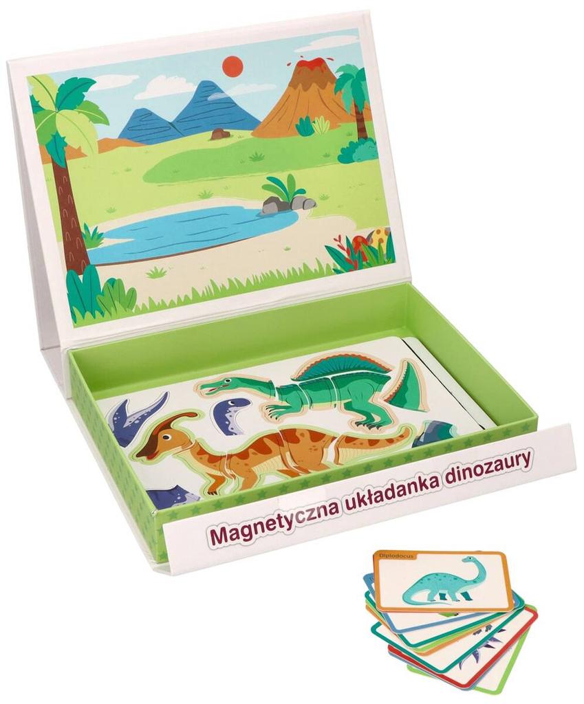 Tablica Układanka Magnetyczna - Dinozaury