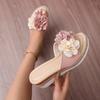 Fashion Plus Size 2025 Summer New Women's Open Toe Slippers Outdoor Hot Sale Floral Wedges Sandals Classics Daily Dress Slippers Zapatos